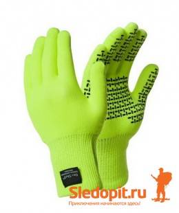 Водонепроницаемые перчатки DexShell TouchFit HY Gloves салатовые
